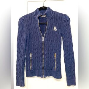 Ralph Lauren Knot Zip Up Sweater- SP